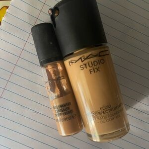 MAC Cosmetics Cream Concealer NC42 and Studio Fix Fluid Foundation